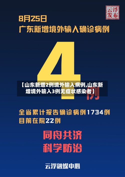 【山东新增2例境外输入病例,山东新增境外输入3例无症状感染者】