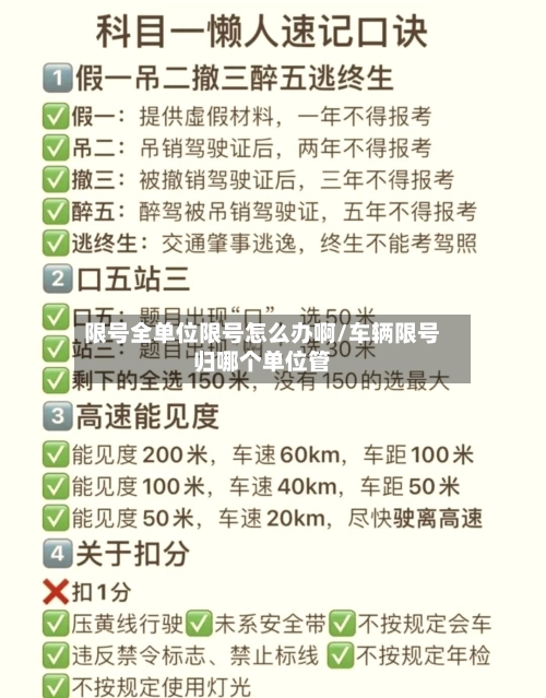 限号全单位限号怎么办啊/车辆限号归哪个单位管-第2张图片