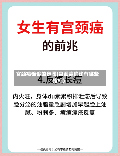 宫颈癌确诊的步骤(宫颈癌确诊有哪些指标)