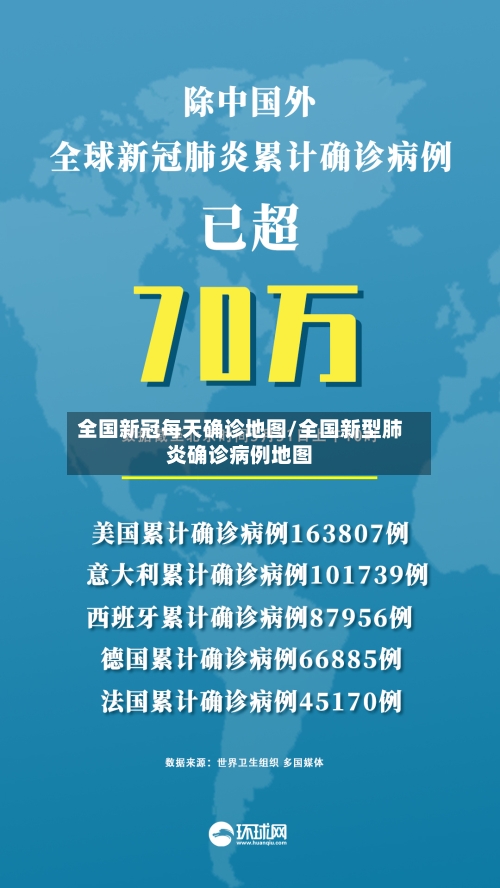 全国新冠每天确诊地图/全国新型肺炎确诊病例地图