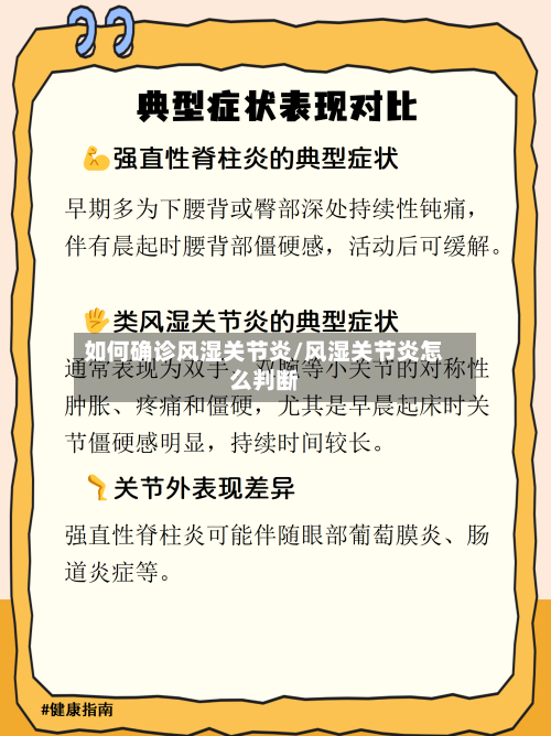如何确诊风湿关节炎/风湿关节炎怎么判断